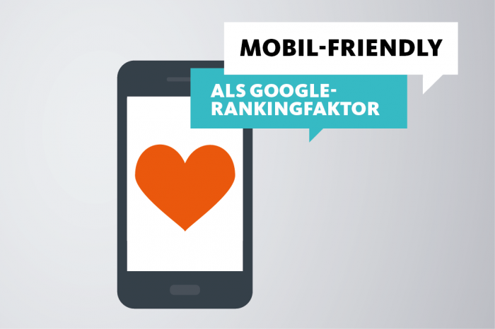 Mobile Optimierung, also mobile-friendly spielt zukünftig eine Rolle als Google-Rankingfaktor.
