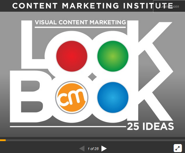 Slideshare-Präsentation zu Visual Content Marketing von Content Marketing Institute